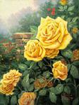unknow artist Yellow Roses in Garden china oil painting image